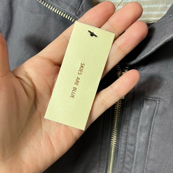 Skies Are Blue Grey XS Zip Up Jacket With Pockets Brand New - Picture 7 of 7